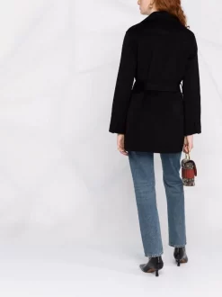 ( Positively Conscious ) Maje Mantel Mit Bindegürtel BLACK -Maje Verkäufe 2024 16984644 34032526 600