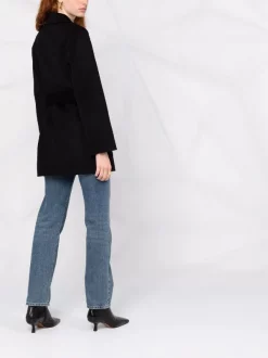 ( Positively Conscious ) Maje Mantel Mit Bindegürtel BLACK -Maje Verkäufe 2024 16984644 34032527 600