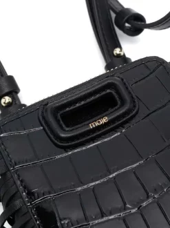 ( Permanente Kollektion ) Maje Kopfhöreretui Mit Kroko-Effekt BLACK -Maje Verkäufe 2024 16985439 34910805 600