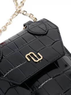 ( Permanente Kollektion ) Maje Handyhülle Mit Kroko-Effekt BLACK -Maje Verkäufe 2024 16985440 34910761 600