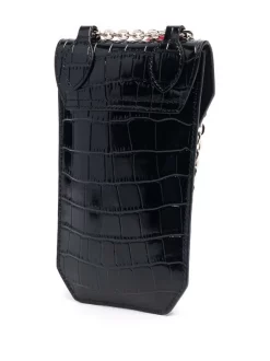 ( Permanente Kollektion ) Maje Handyhülle Mit Kroko-Effekt BLACK -Maje Verkäufe 2024 16985440 34912891 600