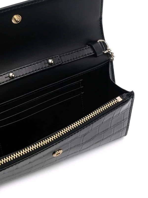 ( Permanente Kollektion ) Maje Portemonnaie Mit Kroko-Effekt BLACK 7 ( Permanente Kollektion ) Maje Portemonnaie Mit Kroko-Effekt BLACK - Image 5