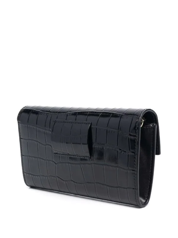 ( Permanente Kollektion ) Maje Portemonnaie Mit Kroko-Effekt BLACK 5 ( Permanente Kollektion ) Maje Portemonnaie Mit Kroko-Effekt BLACK - Image 3