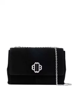 Maje Klassische Schultertasche BLACK