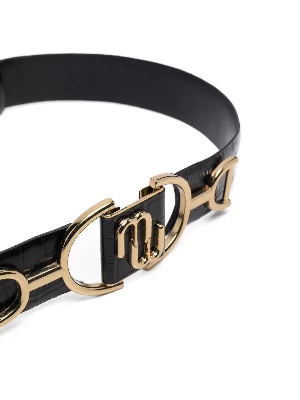 ( Permanente Kollektion ) Maje Gürtel Mit Kroko-Effekt BLACK 4 ( Permanente Kollektion ) Maje Gürtel Mit Kroko-Effekt BLACK - Image 2