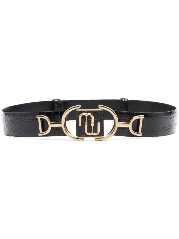 ( Permanente Kollektion ) Maje Gürtel Mit Kroko-Effekt BLACK 3 ( Permanente Kollektion ) Maje Gürtel Mit Kroko-Effekt BLACK