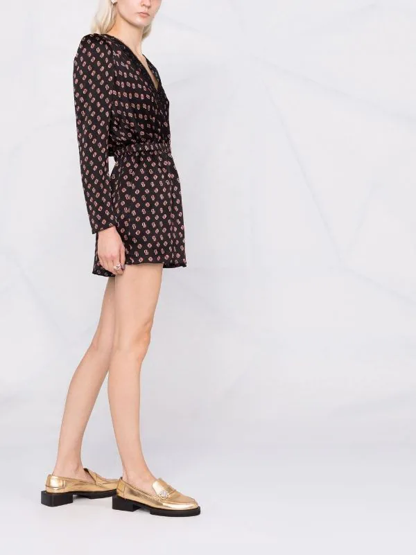 Maje Langärmeliger Playsuit Little Black M Monogramme 6 Maje Langärmeliger Playsuit Little Black M Monogramme - Image 4