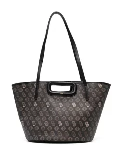 Maje 0048 MARRON Shopper Mit Monogramm-Print Damen