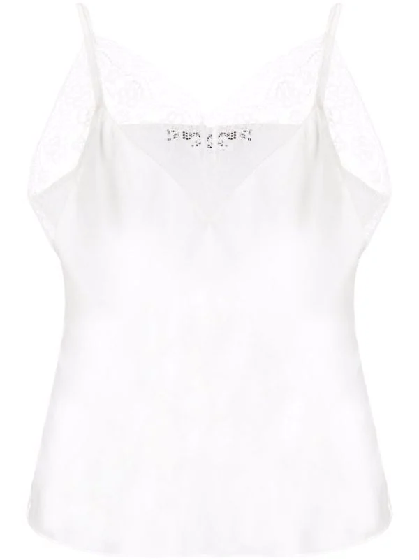 ( Permanente Kollektion ) Maje Ecru Top Mit Spitzendetail Damen 3 ( Permanente Kollektion ) Maje Ecru Top Mit Spitzendetail Damen