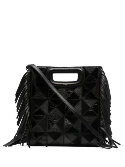 ( Permanente Kollektion ) Maje BLACK Shopper Mit Fransen Damen