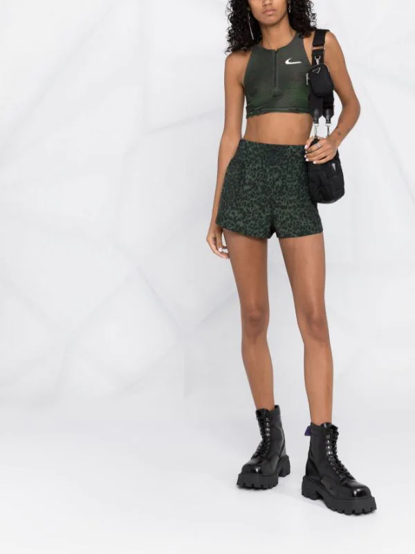 ( Permanente Kollektion ) Maje Khaki Leopard Print Bermudas Mit Leoparden-Print Damen 4 ( Permanente Kollektion ) Maje Khaki Leopard Print Bermudas Mit Leoparden-Print Damen - Image 2