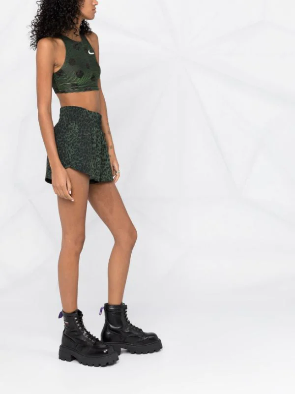 ( Permanente Kollektion ) Maje Khaki Leopard Print Bermudas Mit Leoparden-Print Damen 6 ( Permanente Kollektion ) Maje Khaki Leopard Print Bermudas Mit Leoparden-Print Damen - Image 4