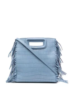 ( Neue Saison ) Maje BLUE JEAN Handtasche Mit Krokomuster Damen