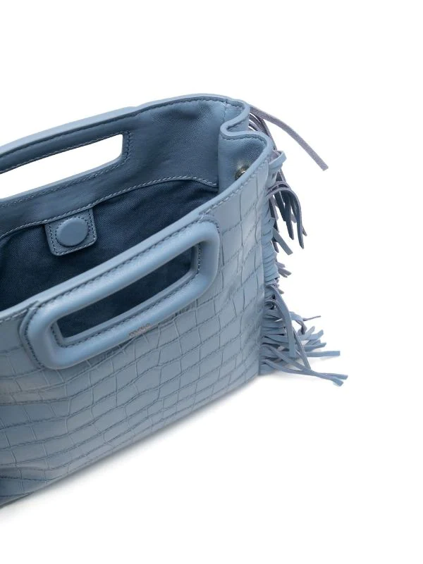 ( Neue Saison ) Maje BLUE JEAN Handtasche Mit Krokomuster Damen 7 ( Neue Saison ) Maje BLUE JEAN Handtasche Mit Krokomuster Damen - Image 5