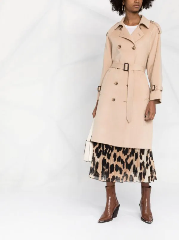 ( Neue Saison ) Maje Beige Trenchcoat Mit Gürtel Damen 4 ( Neue Saison ) Maje Beige Trenchcoat Mit Gürtel Damen - Image 2