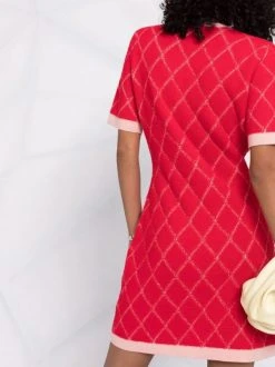 ( Exklusiv ) Maje Kleid Mit Rautenmuster 0515 Red -Maje Verkäufe 2024 17558746 36756490 600