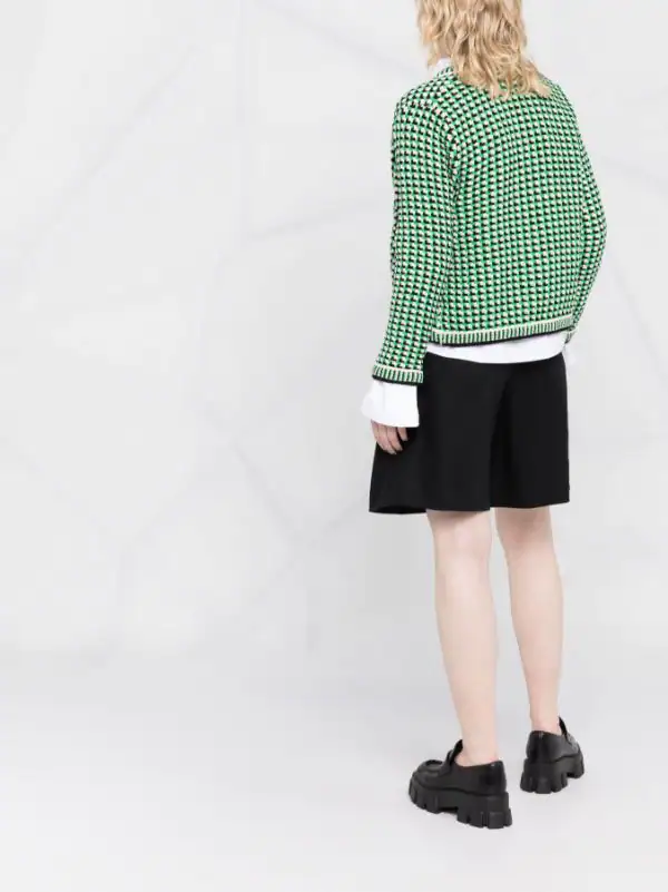 ( Neue Saison ) Maje Cardigan Mit Geometrischem Muster 09 GREEN 6 ( Neue Saison ) Maje Cardigan Mit Geometrischem Muster 09 GREEN - Image 4