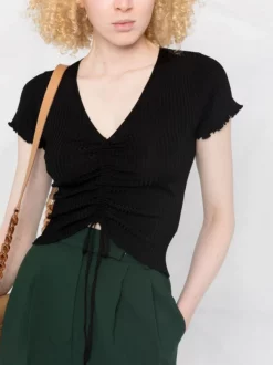 ( Neue Saison ) Maje Gerafftes T-Shirt 2517 BLACK 12 ( Neue Saison ) Maje Gerafftes T-Shirt 2517 BLACK -Maje Verkäufe 2024 17558757 5e8eee44 8225 4420 890f 280367293ee8 600