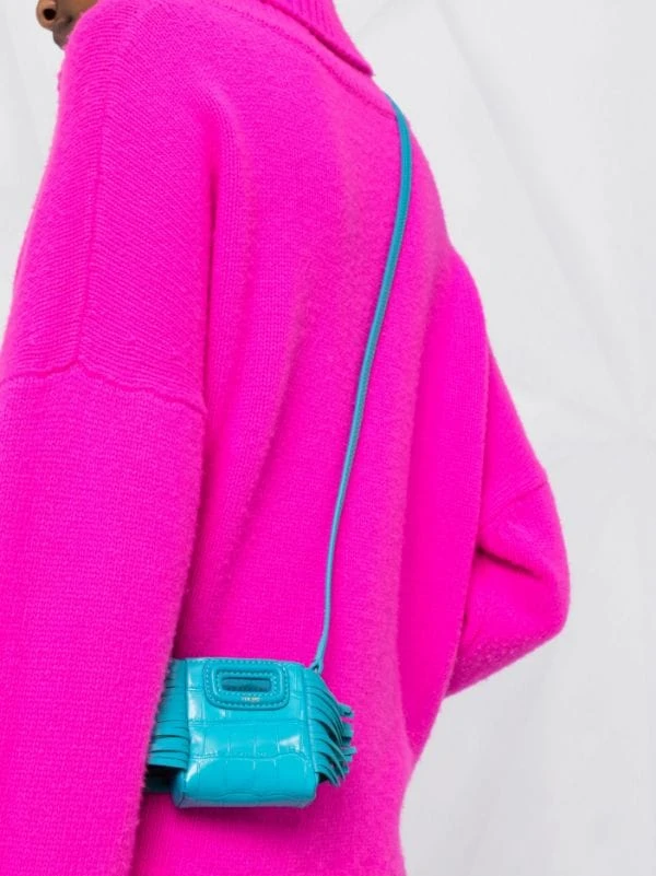 ( Neue Saison ) Maje Mini M Airpods-Tasche D016 BLEU PISCINE 5 ( Neue Saison ) Maje Mini M Airpods-Tasche D016 BLEU PISCINE - Image 3