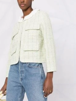 ( Neue Saison ) Maje Kurze Tweed-Jacke VERT CLAIR 12 ( Neue Saison ) Maje Kurze Tweed-Jacke VERT CLAIR -Maje Verkäufe 2024 17558805 37670844 600