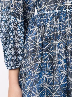 ( Neue Saison ) Maje INDIGO Gemustertes Minikleid Damen -Maje Verkäufe 2024 17558812 38323370 600