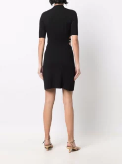 ( Neue Saison ) Maje Minikleid Aus Geripptem Strick Black -Maje Verkäufe 2024 17558813 37322038 600