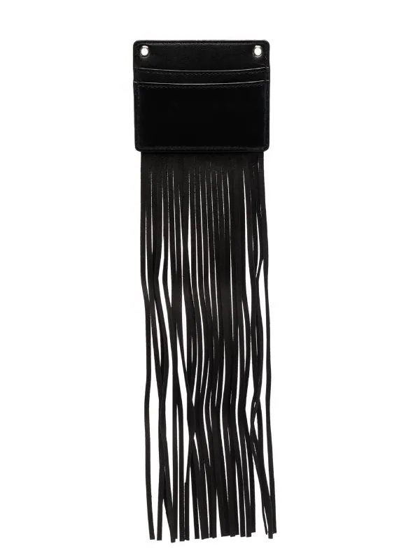 ( Neue Saison ) Maje Black Kartenetui Mit Fransen Damen 4 ( Neue Saison ) Maje Black Kartenetui Mit Fransen Damen - Image 2