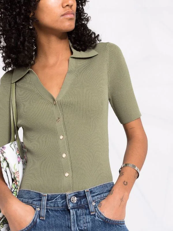 ( Neue Saison ) Maje Gestricktes T-Shirt Damen 5 ( Neue Saison ) Maje Gestricktes T-Shirt Damen - Image 3