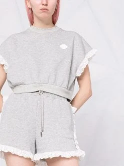 ( Neue Saison ) Maje Jersey-Shorts Mit Spitzenborten GREY 12 ( Neue Saison ) Maje Jersey-Shorts Mit Spitzenborten GREY -Maje Verkäufe 2024 17559271 37697869 600