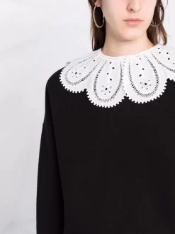 ( Neue Saison ) Maje Sweatshirt Mit Wellenkanten NOIR -Maje Verkäufe 2024 17559281 37142083 600