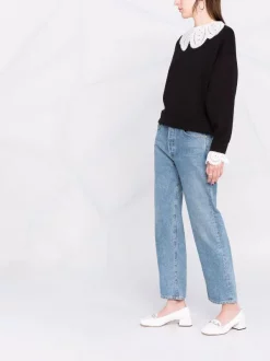 ( Neue Saison ) Maje Sweatshirt Mit Wellenkanten NOIR -Maje Verkäufe 2024 17559281 37188741 600