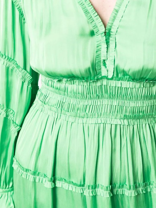 ( Neue Saison ) Maje Kleid Mit Rüschen Damen 7 ( Neue Saison ) Maje Kleid Mit Rüschen Damen - Image 5