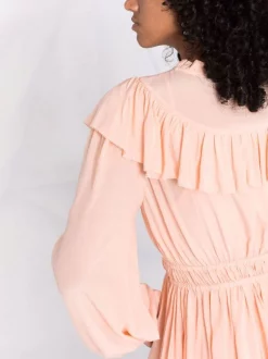 ( Neue Saison ) Maje Riava Georgette-Kleid Pale Pink 12 ( Neue Saison ) Maje Riava Georgette-Kleid Pale Pink -Maje Verkäufe 2024 17559353 36756464 600