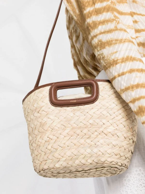 ( Neue Saison ) Maje Tasche Aus Stroh CARAMEL 5 ( Neue Saison ) Maje Tasche Aus Stroh CARAMEL - Image 3