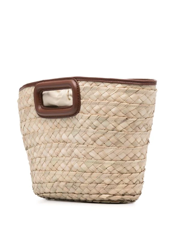 ( Neue Saison ) Maje Tasche Aus Stroh CARAMEL 6 ( Neue Saison ) Maje Tasche Aus Stroh CARAMEL - Image 4