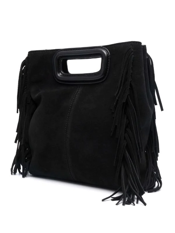 ( Neue Saison ) Maje 2517 BLACK Handtasche Mit Nieten Damen 6 ( Neue Saison ) Maje 2517 BLACK Handtasche Mit Nieten Damen - Image 4
