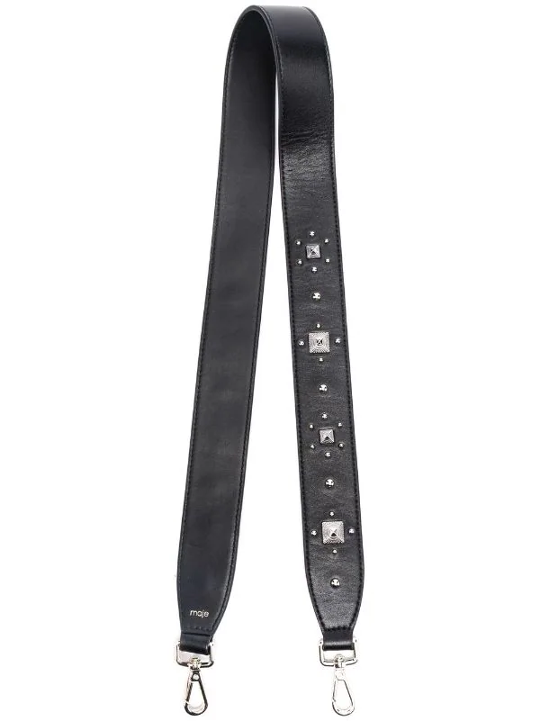 ( Neue Saison ) Maje Schulterriemen Mit Nieten 2517 BLACK 3 ( Neue Saison ) Maje Schulterriemen Mit Nieten 2517 BLACK