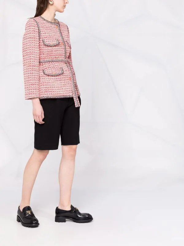 ( Exklusiv ) Maje ROSE / ROUGE Jacke Mit Tweed-Styles Damen 6 ( Exklusiv ) Maje ROSE / ROUGE Jacke Mit Tweed-Styles Damen - Image 4