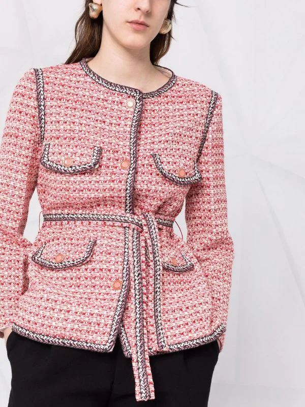 ( Exklusiv ) Maje ROSE / ROUGE Jacke Mit Tweed-Styles Damen 7 ( Exklusiv ) Maje ROSE / ROUGE Jacke Mit Tweed-Styles Damen - Image 5