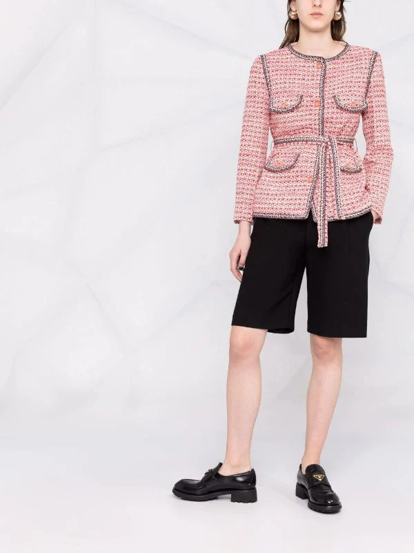 ( Exklusiv ) Maje ROSE / ROUGE Jacke Mit Tweed-Styles Damen 4 ( Exklusiv ) Maje ROSE / ROUGE Jacke Mit Tweed-Styles Damen - Image 2