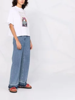 ( Neue Saison ) Maje T-Shirt Mit Grafischem Print Damen -Maje Verkäufe 2024 17559377 37137910 600