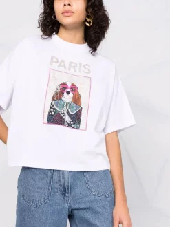 ( Neue Saison ) Maje T-Shirt Mit Grafischem Print Damen -Maje Verkäufe 2024 17559377 37138550 600