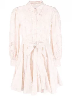 Maje Verkäufe 2024 31 ( Neue Saison ) Maje PINK FLOWER Rebelia Minikleid Damen