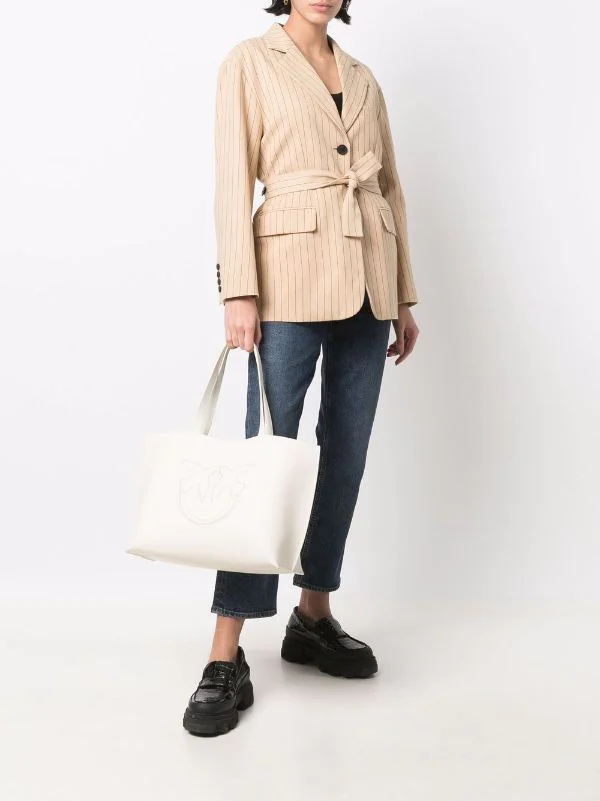 ( Neue Saison ) Maje Blazer Mit Nadelstreifen Beige 4 ( Neue Saison ) Maje Blazer Mit Nadelstreifen Beige - Image 2