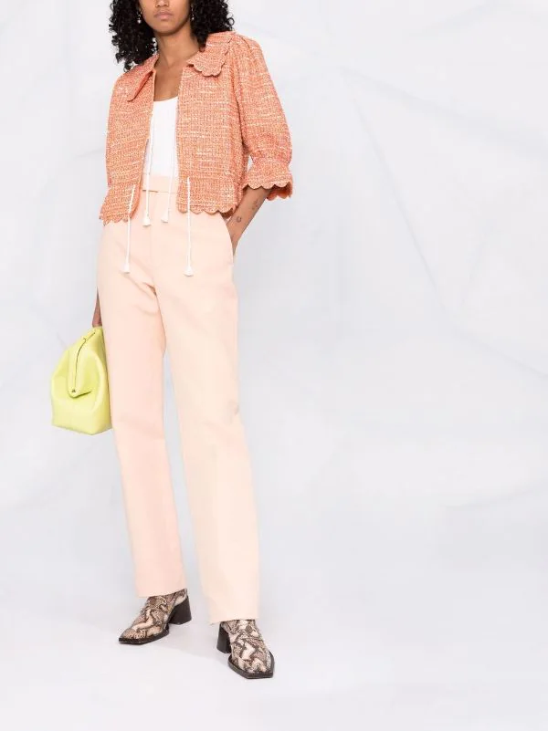 ( Neue Saison ) Maje Bouclé-Jacke Im Cropped-Design Damen 4 ( Neue Saison ) Maje Bouclé-Jacke Im Cropped-Design Damen - Image 2