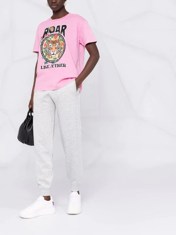 ( Exklusiv ) Maje Pink T-Shirt Mit Grafischem Print Damen 4 ( Exklusiv ) Maje Pink T-Shirt Mit Grafischem Print Damen - Image 2