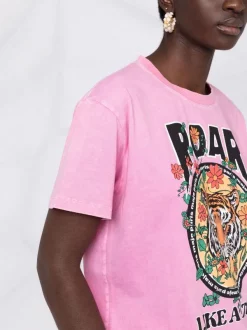 ( Exklusiv ) Maje Pink T-Shirt Mit Grafischem Print Damen 10 ( Exklusiv ) Maje Pink T-Shirt Mit Grafischem Print Damen -Maje Verkäufe 2024 17560025 36757330 600