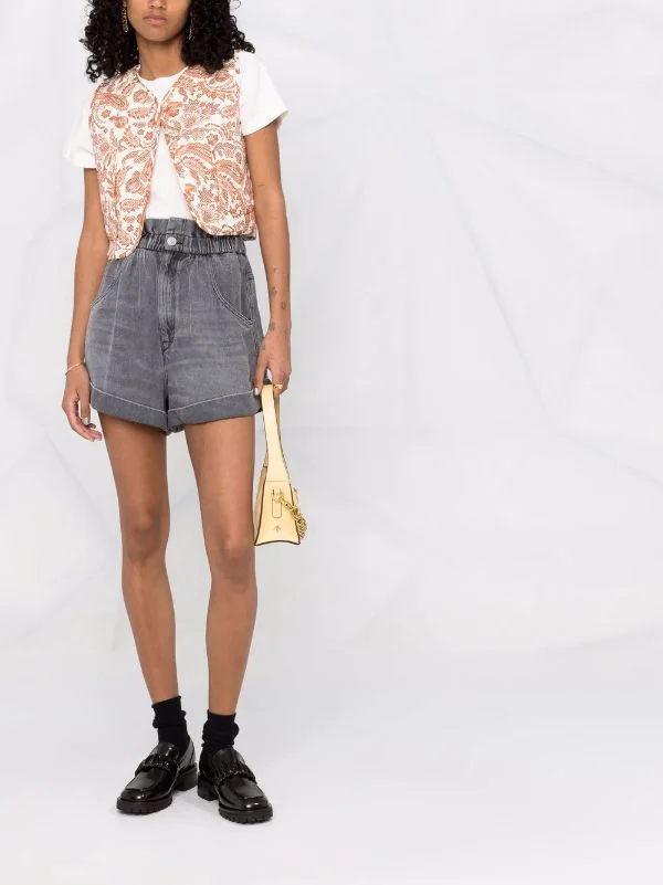 ( Neue Saison ) Maje Cropped-Weste Mit Paisley-Print Damen 4 ( Neue Saison ) Maje Cropped-Weste Mit Paisley-Print Damen - Image 2