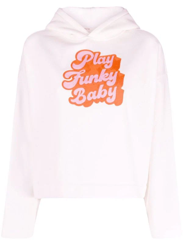 ( Neue Saison ) Maje 10 WHITE Play Funky Baby Hoodie Damen 3 ( Neue Saison ) Maje 10 WHITE Play Funky Baby Hoodie Damen