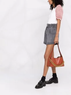 ( Exklusiv ) Maje 0101 ECRU Gestricktes T-Shirt Damen -Maje Verkäufe 2024 17560100 36921712 600